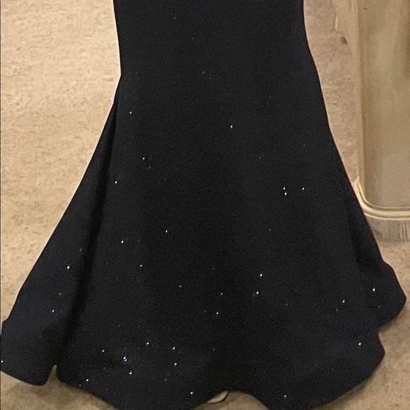 Jovani Stretch Glitter Off the Shoulder Formal Dress - Picture 3 of 16